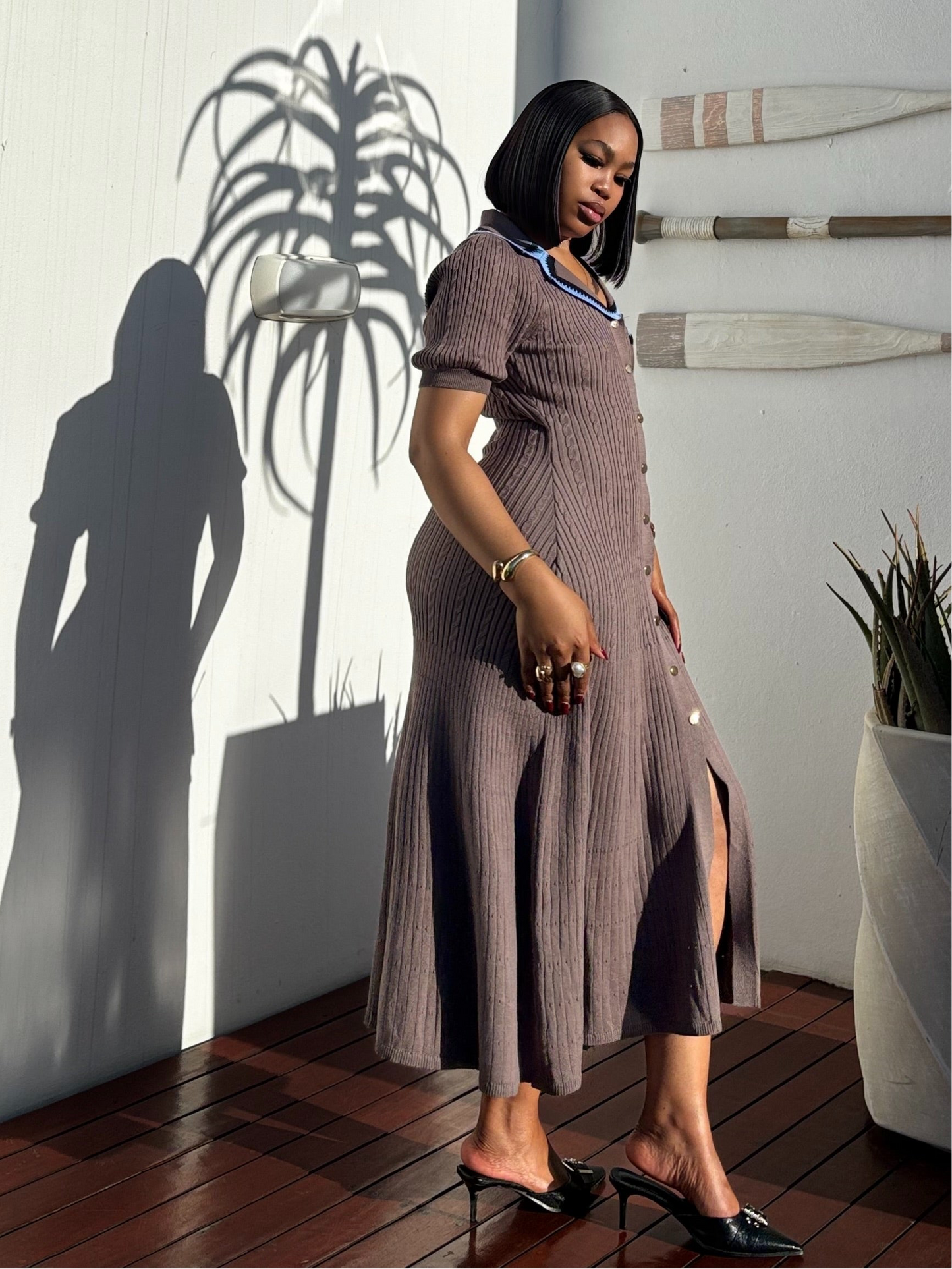 Knitted maxi dress