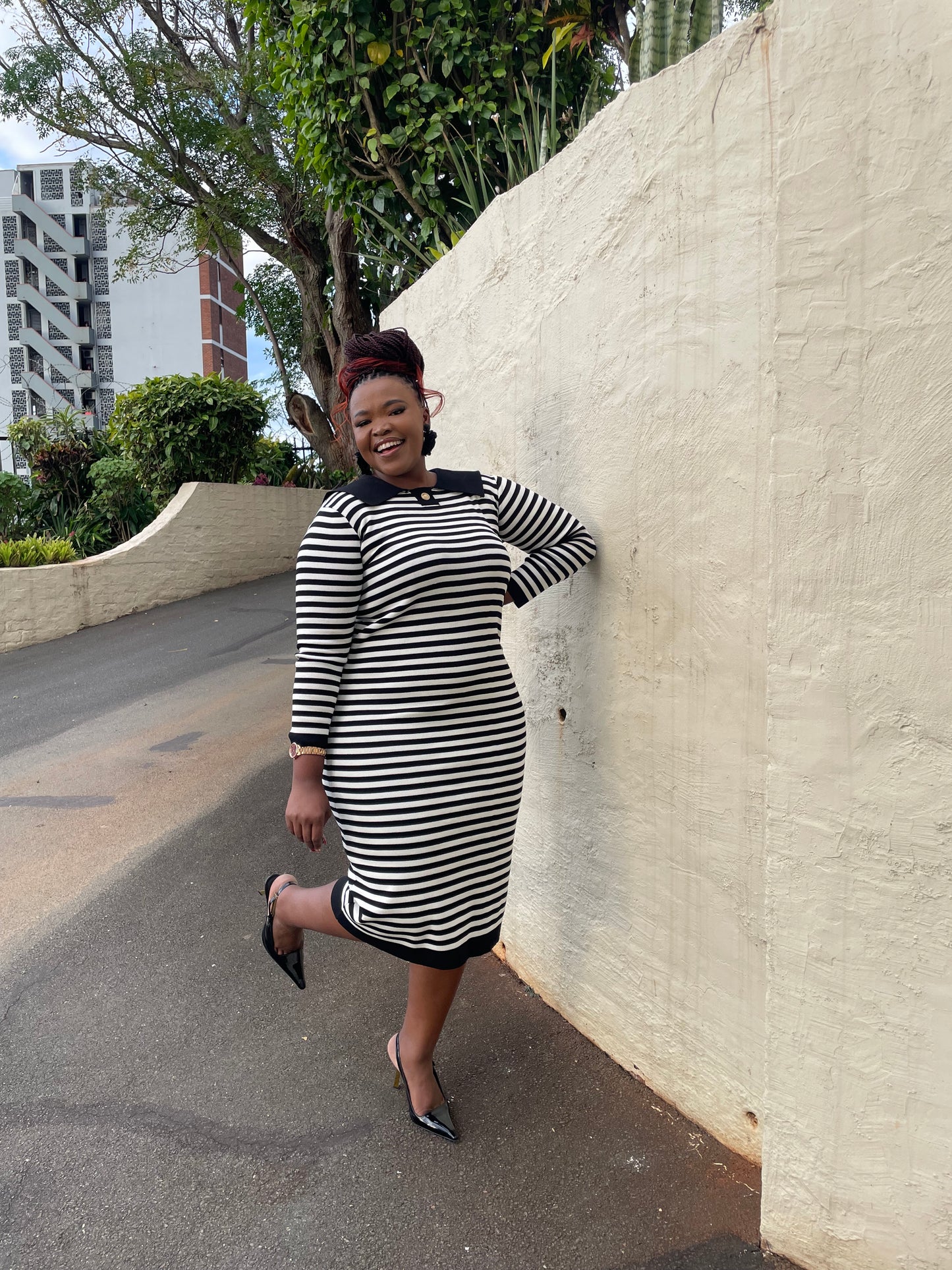 Knitted dress with style