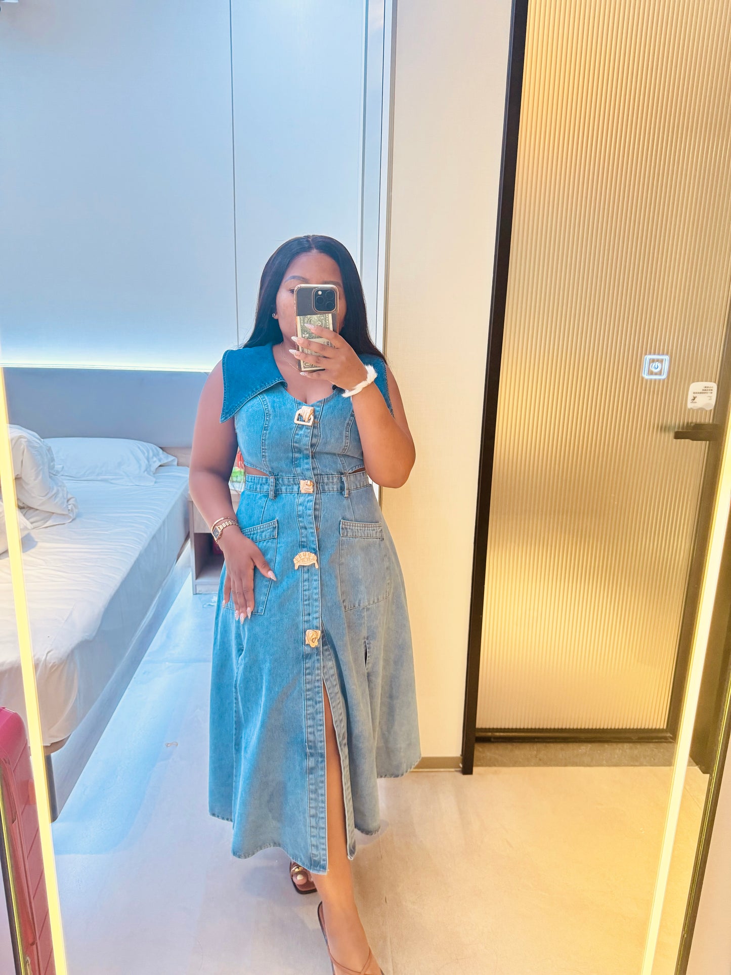 Denim dress