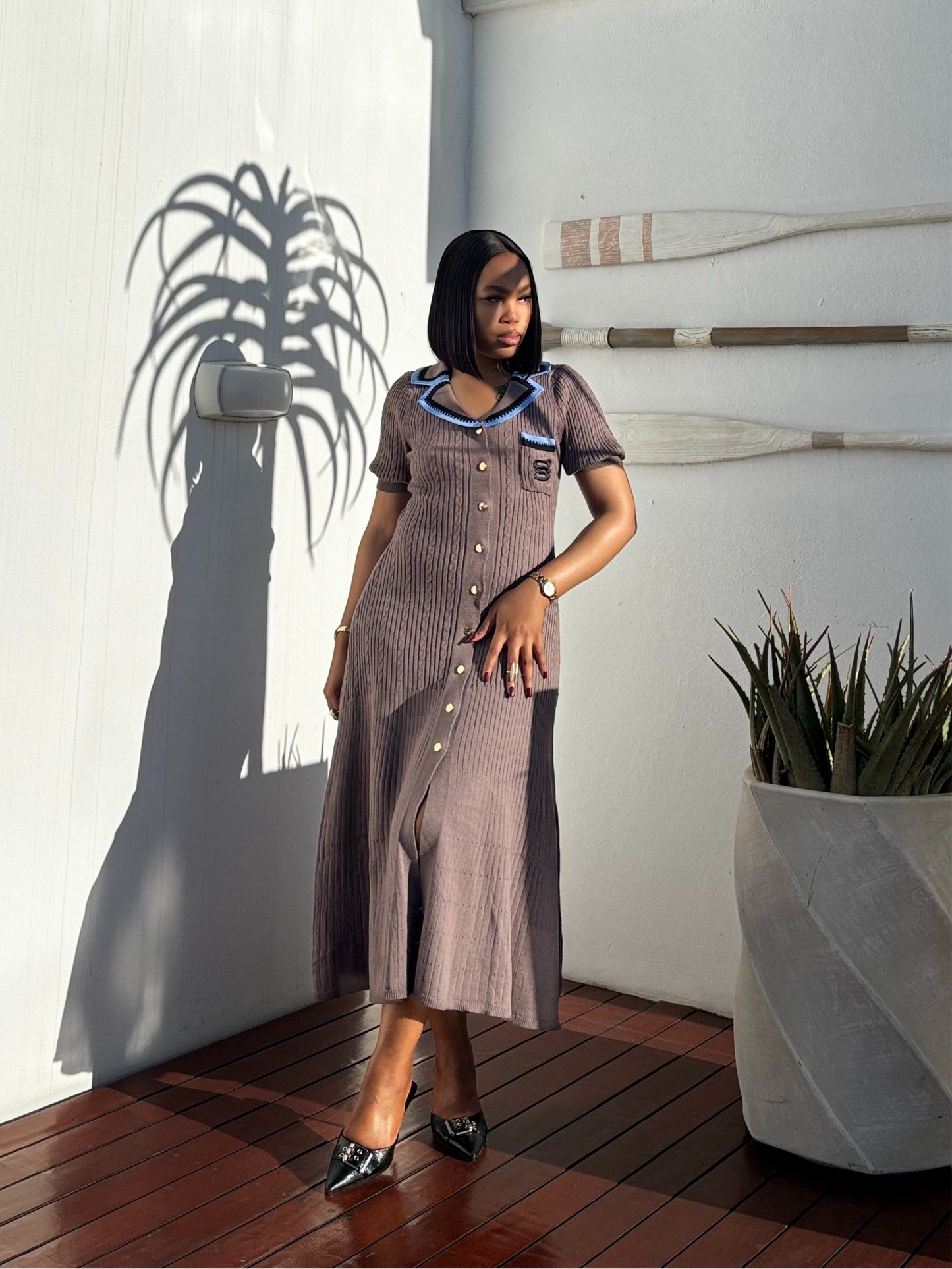Knitted maxi dress
