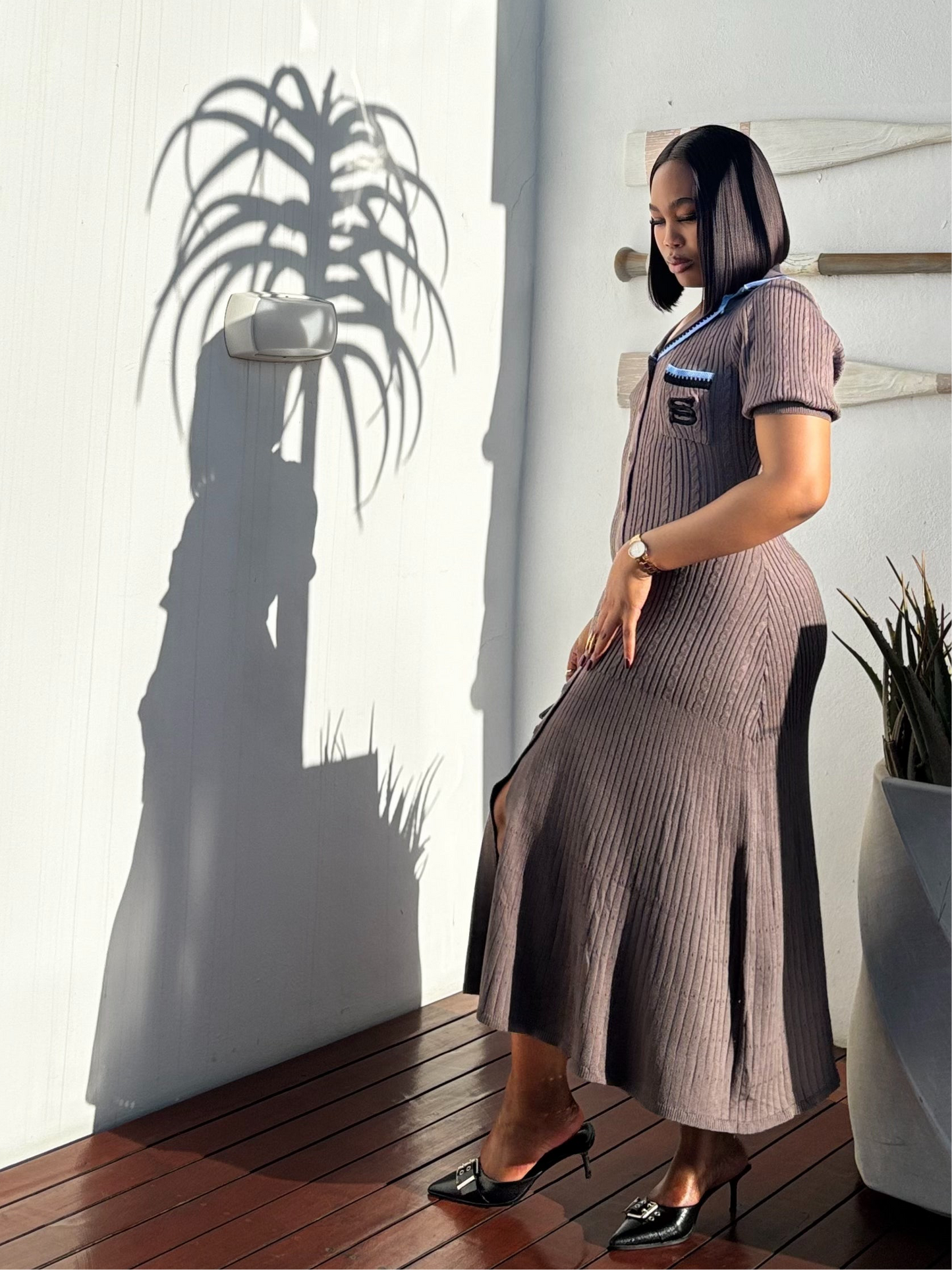 Knitted maxi dress
