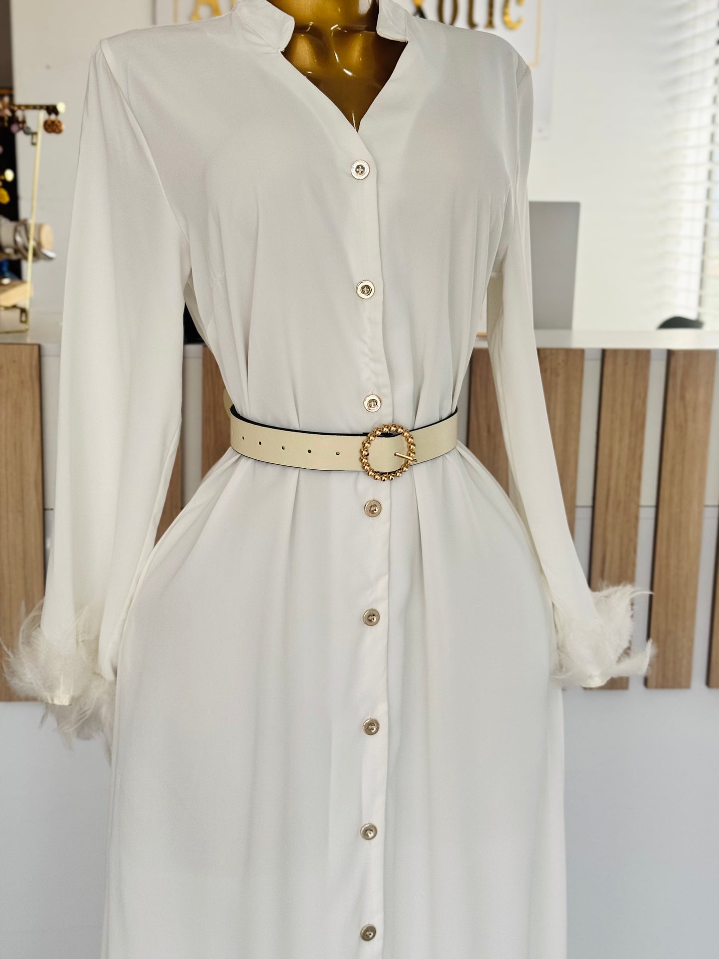 All white dress