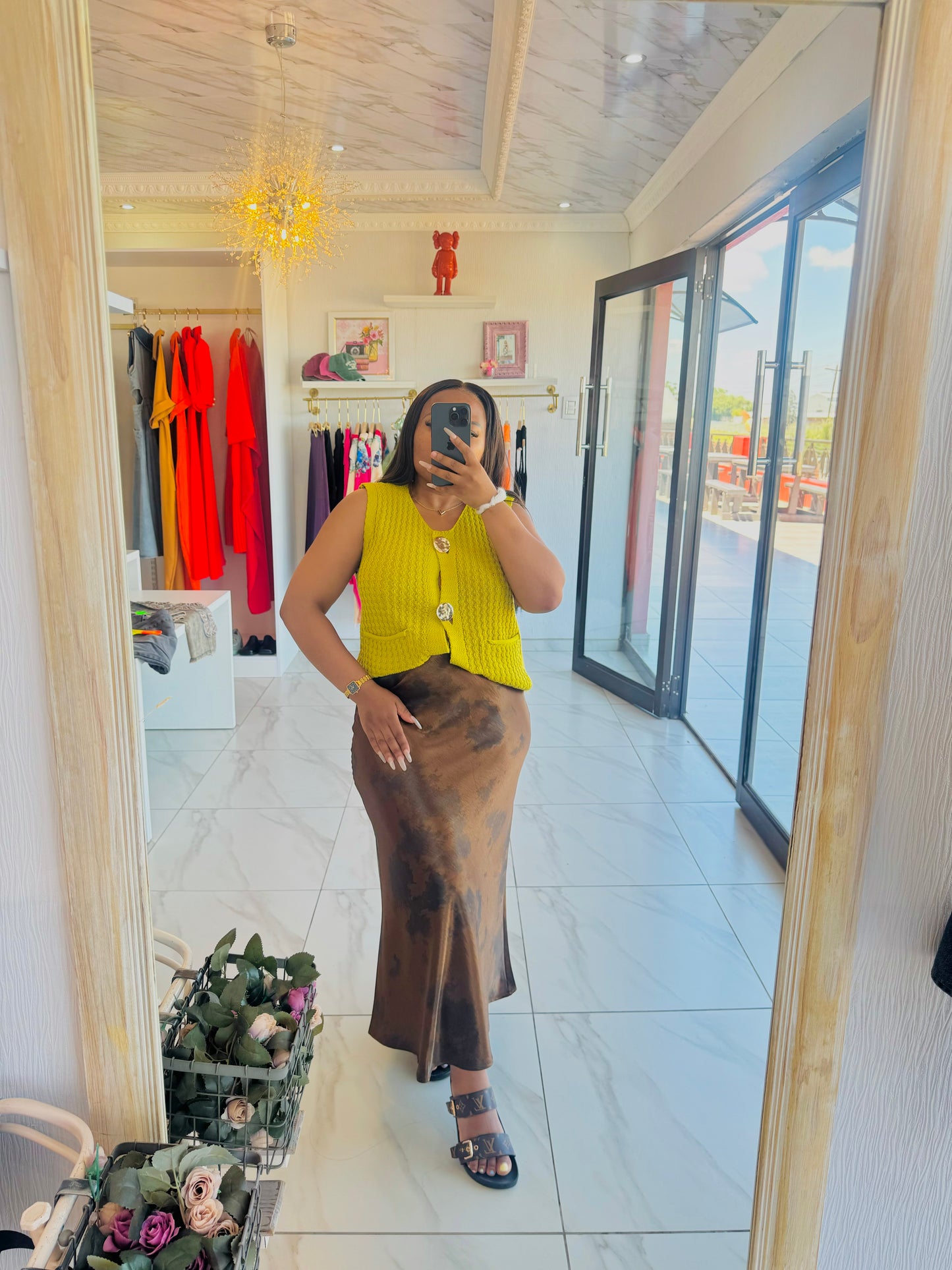 Silky skirt