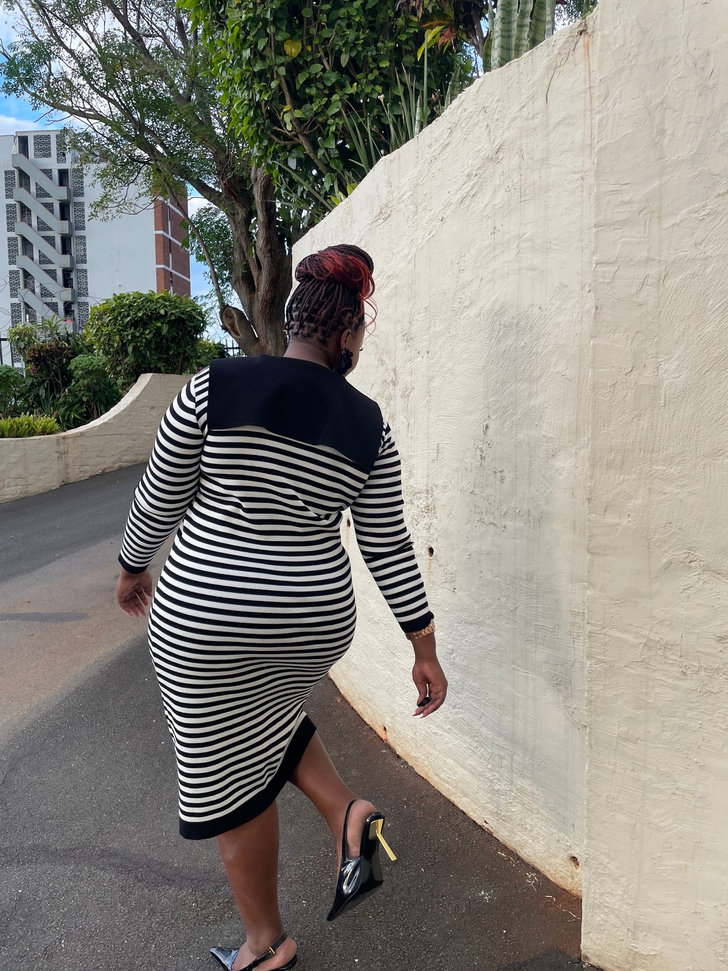 Knitted dress with style