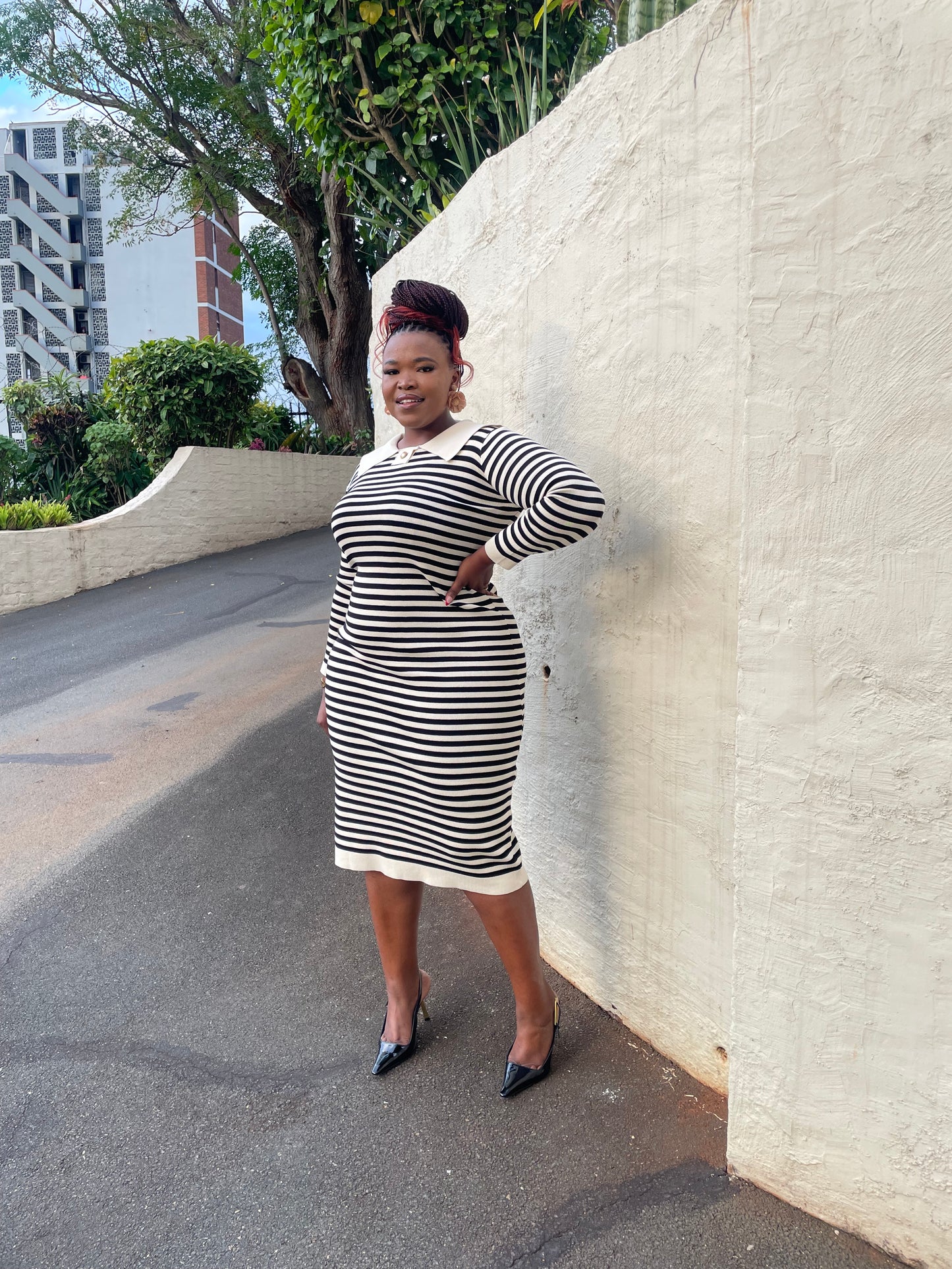 Knitted dress with style
