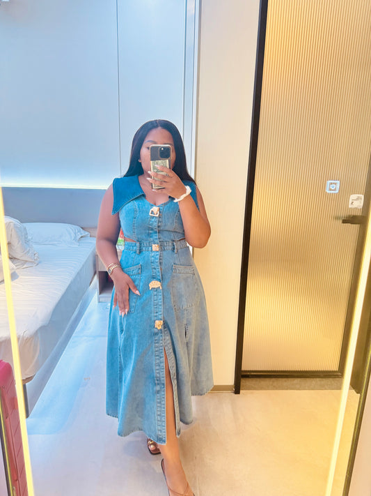Denim dress