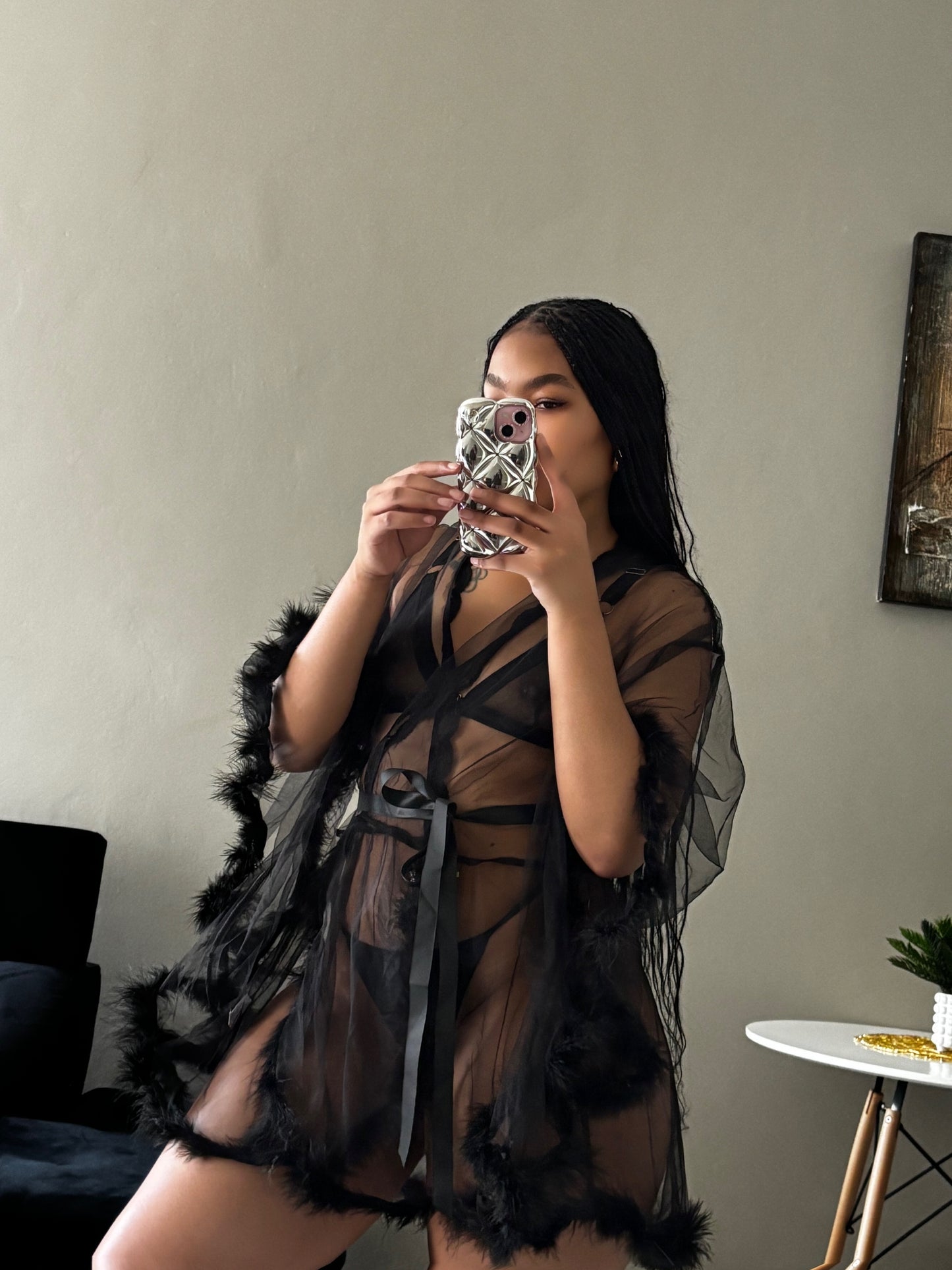 See through gown