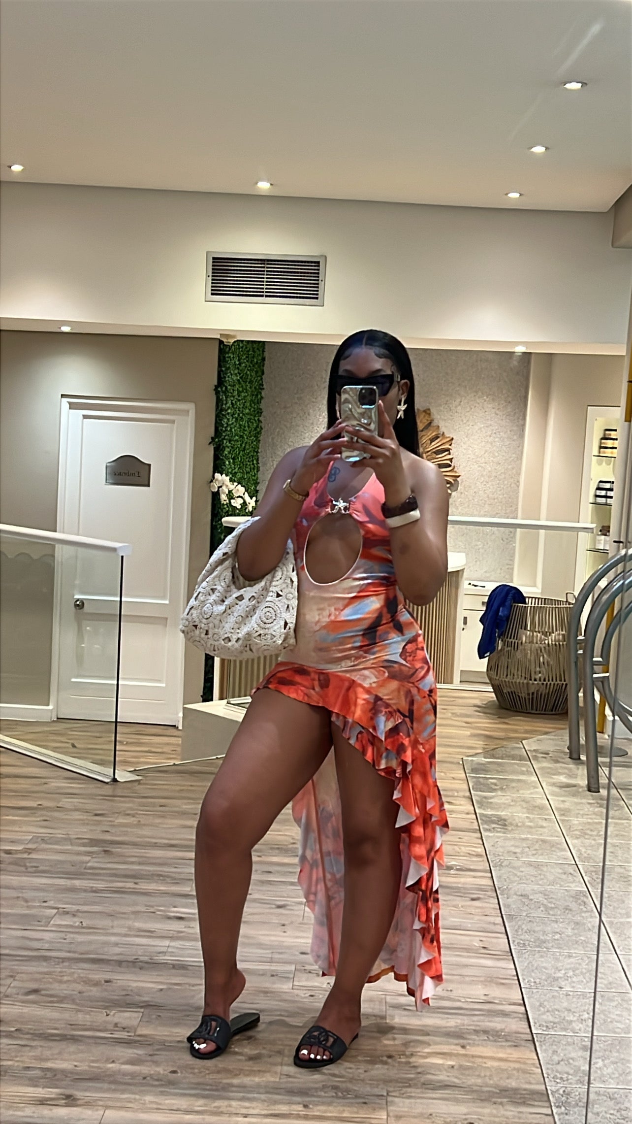 Sexy ruffle dress